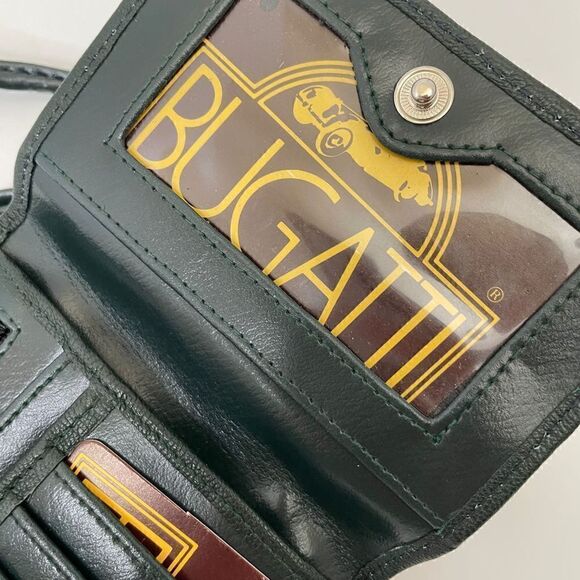 NEW! Bugatti| Leather |Vintage |Mini Clutch| Crossbody| Trifold - Picture 7 of 12